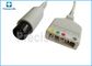 Mindray 0010-30-12257 ECG trunk cable with AHA IEC color code Round 6 pin to 5 leads lead wire