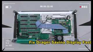 Drager Savina Front Panel Display Repair Solution