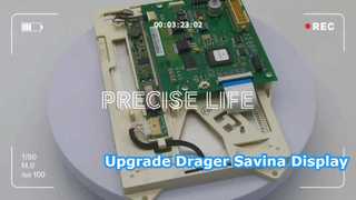 Wymiana kolorowego wyświetlacza Drager Savina 8420606